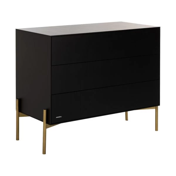 Kidsmill Boutique Commode Zwart / Bras 2 Kidsmill Boutique Commode Zwart / Bras - Afbeelding 2