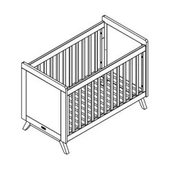 Bopita Fenna Babybed Wit / Naturel 60 X 120 Cm 7 Bopita Fenna Babybed Wit / Naturel 60 X 120 Cm -Kinderserie Winkel fenna babybed tekening 6f94