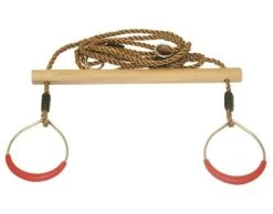 Schommel - Trapeze Van Hout Met Ringen
