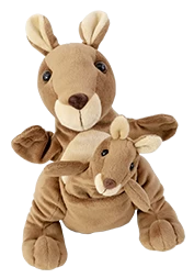 Beleduc Hand- En Vingerpop - Mama Kangoeroe Met Jong