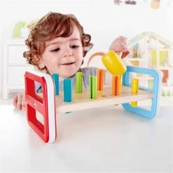 Hape Timmerbord - Regenboog 5 Hape Timmerbord - Regenboog -Kinderserie Winkel hammerbr t regnbue hape 42 6131 1