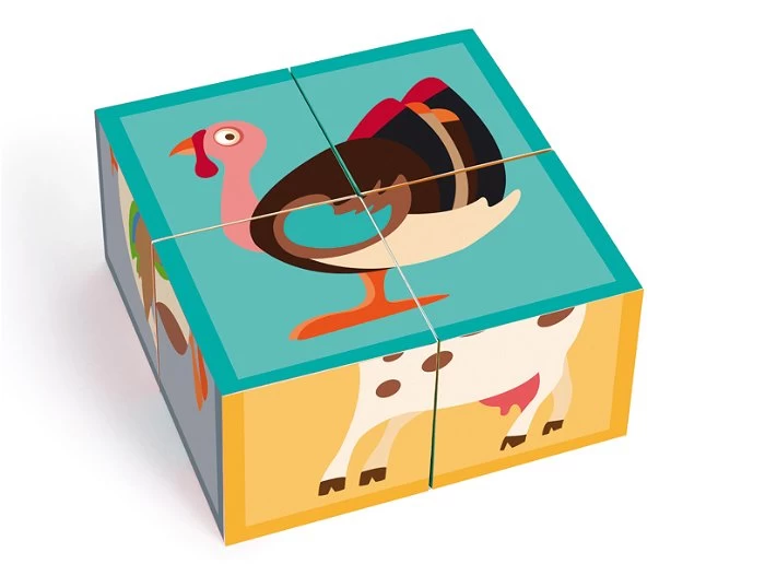 Scratch Blokkenpuzzel Van Karton - 4 Blokken - Boerderij 6 Scratch Blokkenpuzzel Van Karton - 4 Blokken - Boerderij - Afbeelding 6