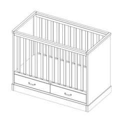 Kidsmill Newport Babybed Grijs 60 X 120 Cm -Kinderserie Winkel knipsel newport ll cot 60 x 120 1 12 a1dd
