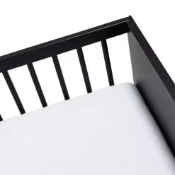 Kidsmill Boutique Babybed Zwart Mat 60 X 120 Cm -Kinderserie Winkel ledikant zwarte poot boutique detail 2 4f54
