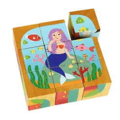 Vilac Blokkenpuzzel - Sprookjes -Kinderserie Winkel legnav 14 2407 300 klodspuslespil eventyr 14 2407 c