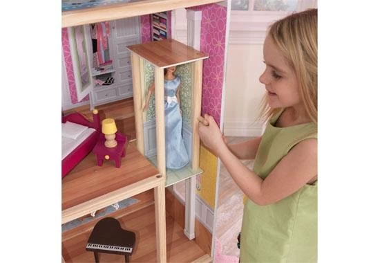 Poppenhuis Voor Grote Poppen - Luxe Villa 2 Poppenhuis Voor Grote Poppen - Luxe Villa - Afbeelding 2