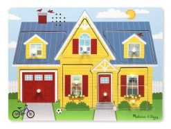 Melissa And Doug Puzzel Met Geluid - Thuis -Kinderserie Winkel legnav 46 10734 300 0734 soundpuzzle aroundthehouse