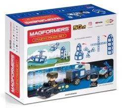 Magformers - Politiestation En Voertuigen - 50 Stk -Kinderserie Winkel magformers 50 stk politistation og k ret jer 42 3070 2