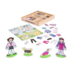 Melissa And Doug Magnetische Aankleedpop - Beste Vrienden