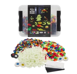 Plus-Plus - Glow Mix, Incl Bak - 2.000 St