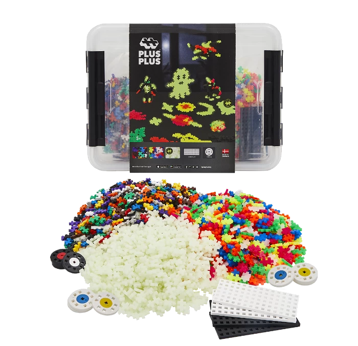 Plus-Plus - Glow Mix, Incl Bak - 2.000 St