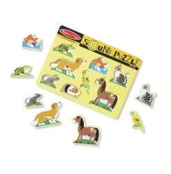 Melissa And Doug Puzzel Met Geluid - Huisdieren -Kinderserie Winkel puslespil med lyd k ledyr melissa doug 46 10730 a