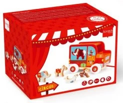 Scratch Vormenstoof & Trekwagen - Circus -Kinderserie Winkel puttekasse tr kkeleget j cirkus scratch 1086 s6181108 1