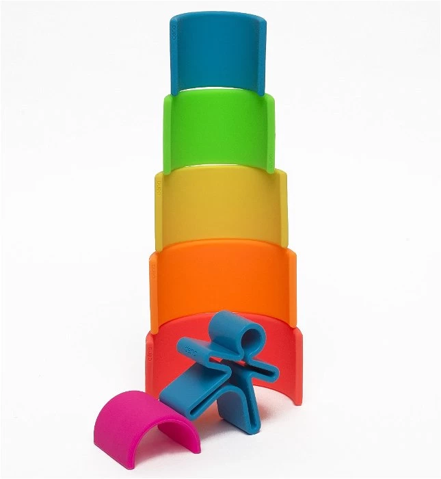 Regenboog Van Siliconen - Neonkleuren - 6 Delen 6 Regenboog Van Siliconen - Neonkleuren - 6 Delen - Afbeelding 6