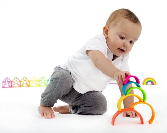 Regenboog Van Siliconen - Neonkleuren - 6 Delen 2 Regenboog Van Siliconen - Neonkleuren - 6 Delen - Afbeelding 2