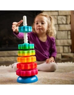 Fat Brain Toys Stapelspel - SpinAgain -Kinderserie Winkel stableleg spinagain 541 50062 2