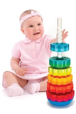 Fat Brain Toys Stapelspel - SpinAgain -Kinderserie Winkel stableleg spinagain 541 50062 3