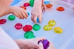 Tactiele Schelpen - Transparant - 108 St. -Kinderserie Winkel taktilskaller transparente 108stk edxeducation 1020 72303 9