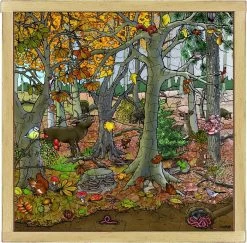 Puzzel Van Hout - Herfst, 64 Stukjes