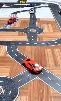 Autoweg Op Een Rol - 10 Cm X 5 Meter -Kinderserie Winkel vejbane p rulle 10cmx5meter playtape 26 20051 5