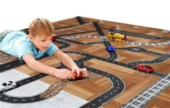 Autoweg Op Een Rol - 10 Cm X 5 Meter -Kinderserie Winkel vejbane p rulle 10cmx5meter playtape 26 20051 7